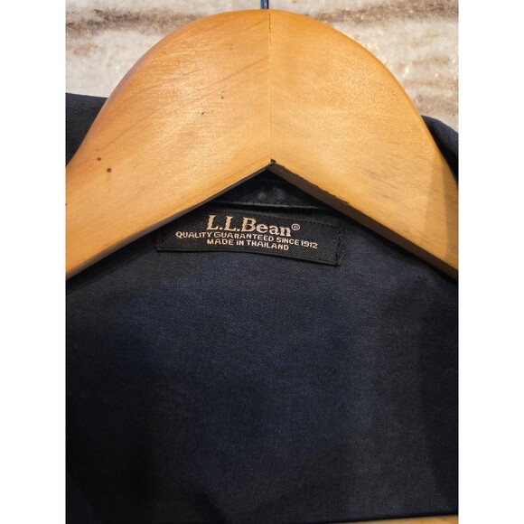 #58 LL Bean Field Blazer Mens 46R Navy 2-Button Cotton Utility Sport Coat 0KU59 - Picture 3 of 5